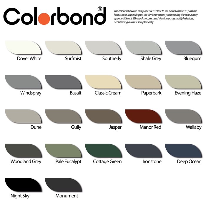 Colorbond Boxes Colorbond Corruagte – Big Hands Building Supply