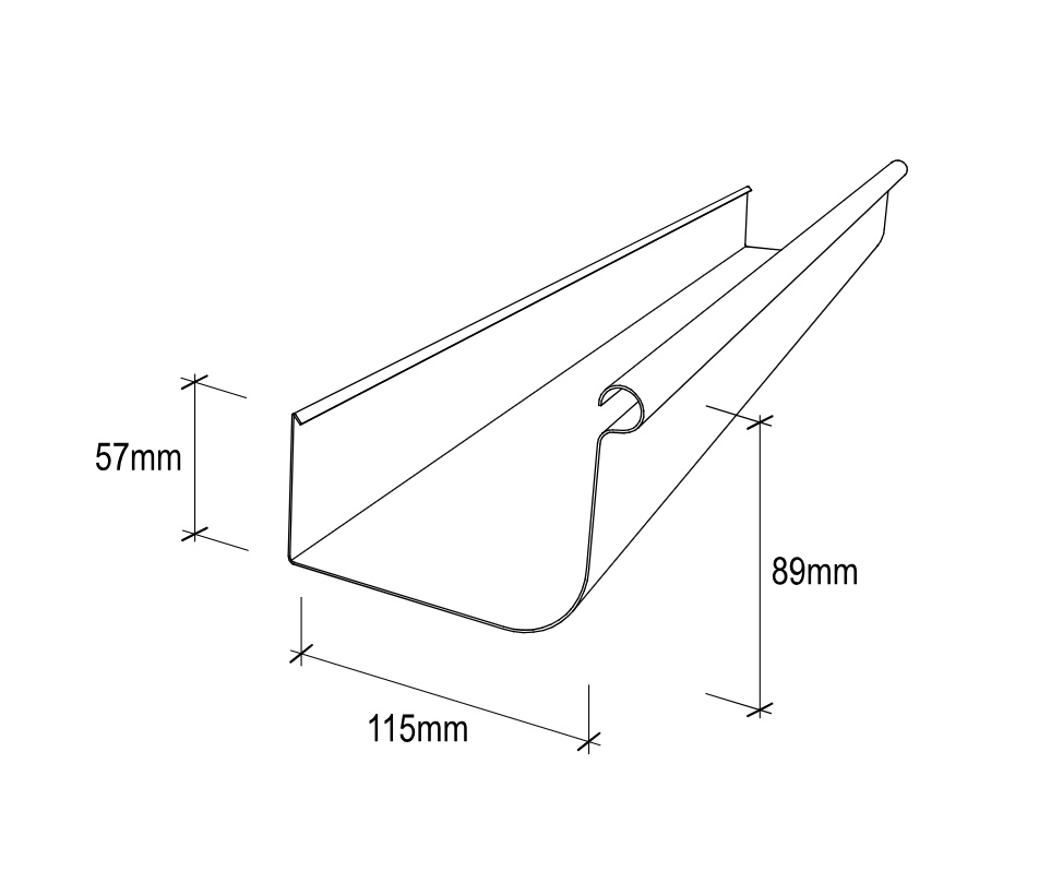 High Front Gutter and Accessories – Big Hands Building Supply